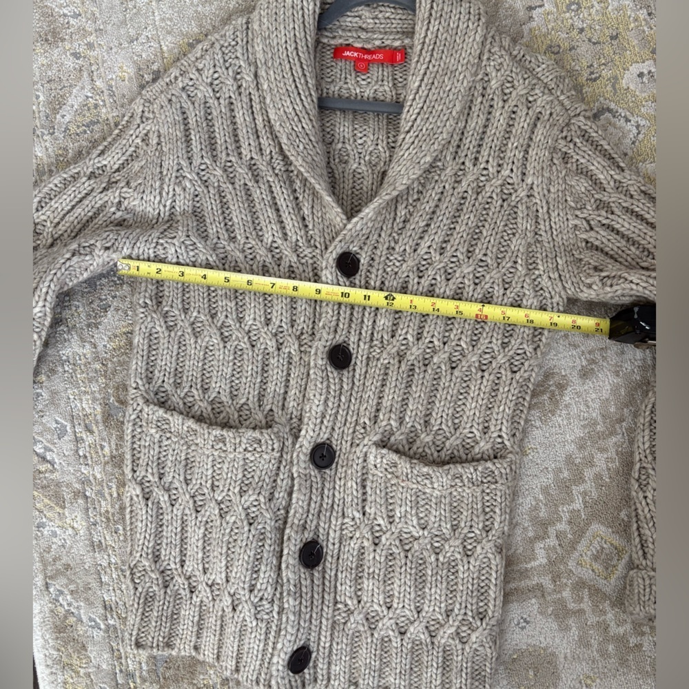 Jackthreads Chunky Oversized Cableknit Cardigan - image 8